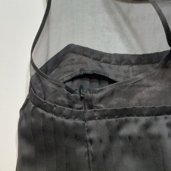 Bedo Femme Semi Sheer Black Sleeveless Top - Size XS - Picture 7 of 7